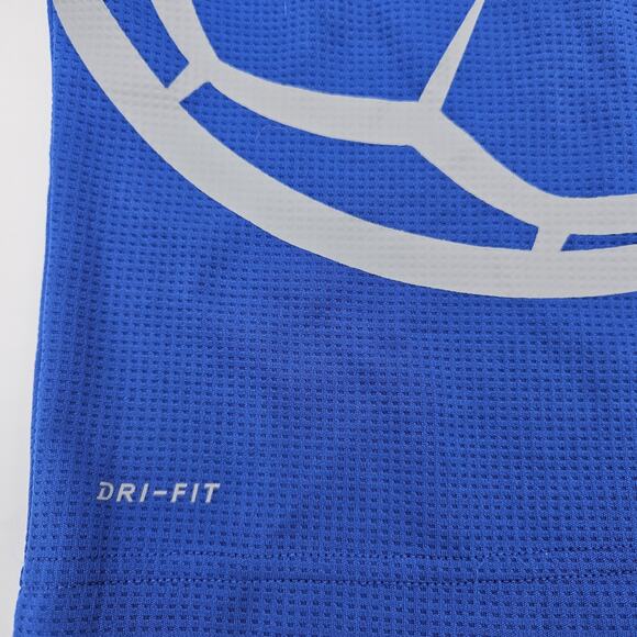 Nike Boys 2T Waffle Knit Hooded Shirt Dry Fit Logo Soccer Graphic Just Do It - Picture 7 of 10